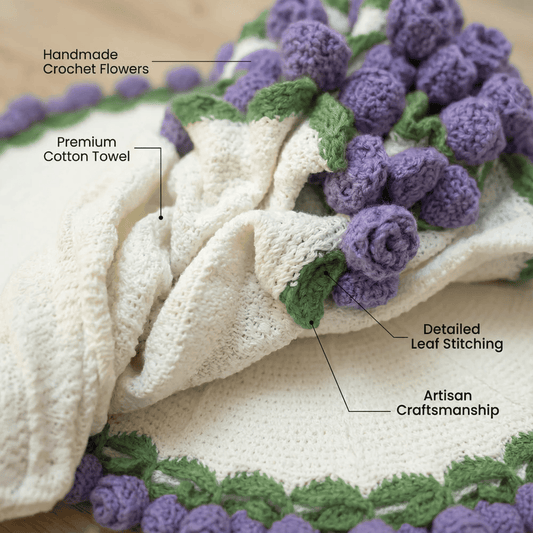 A bouquet of crocheted roses that never fades, a Mother's Day gift