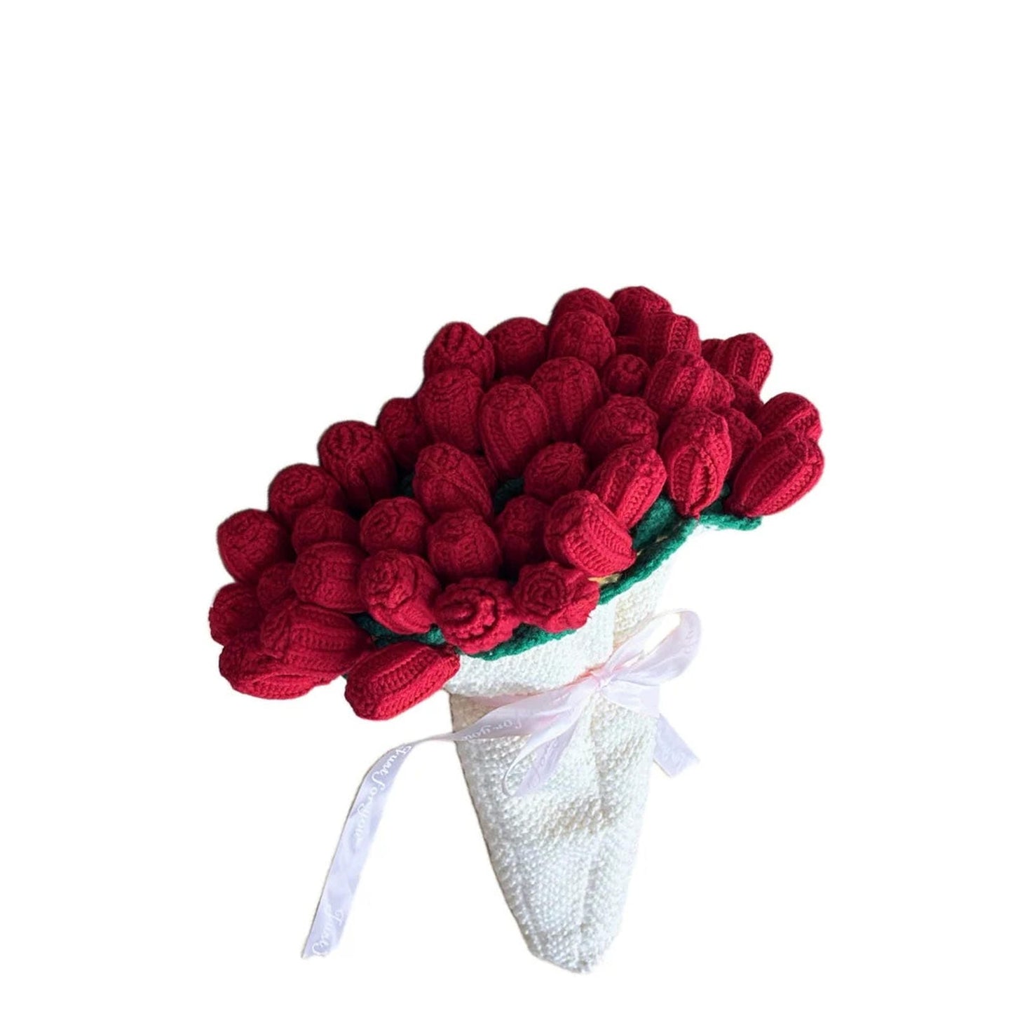 Bouquet gift knitted flower blankets