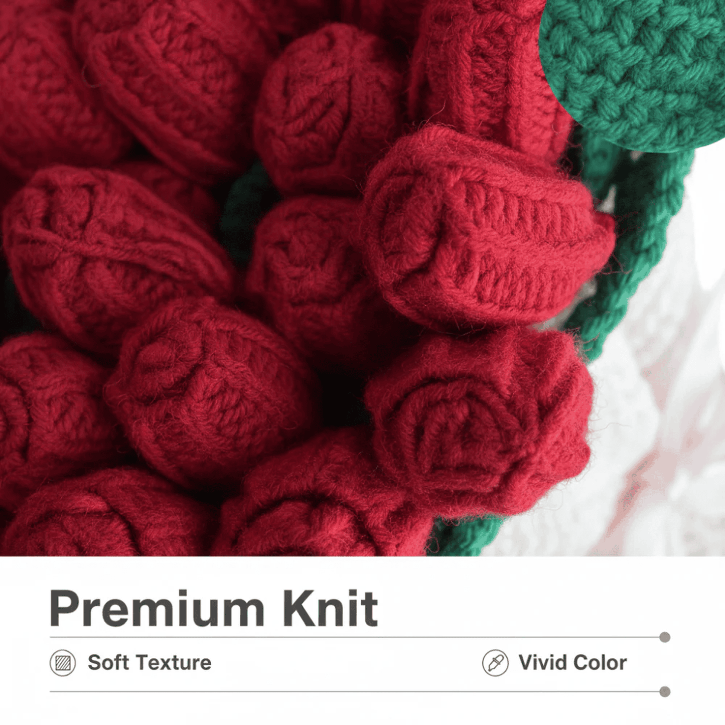 Bouquet gift knitted flower blankets