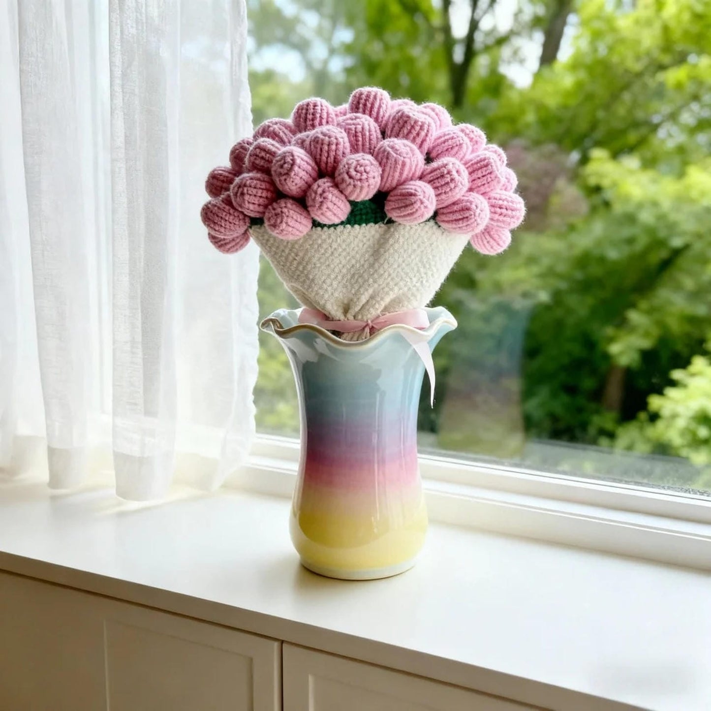 crochet roses blanket bouquet blanket