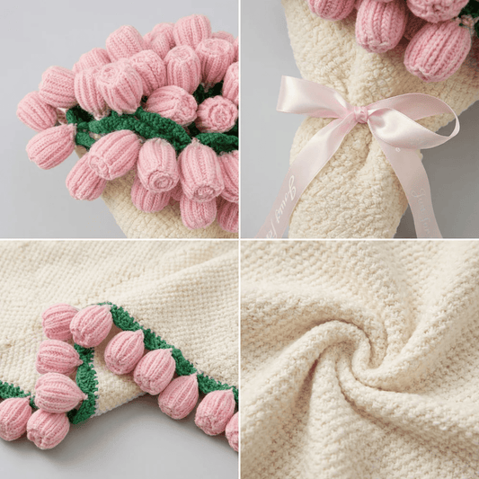 crochet roses blanket bouquet blanket