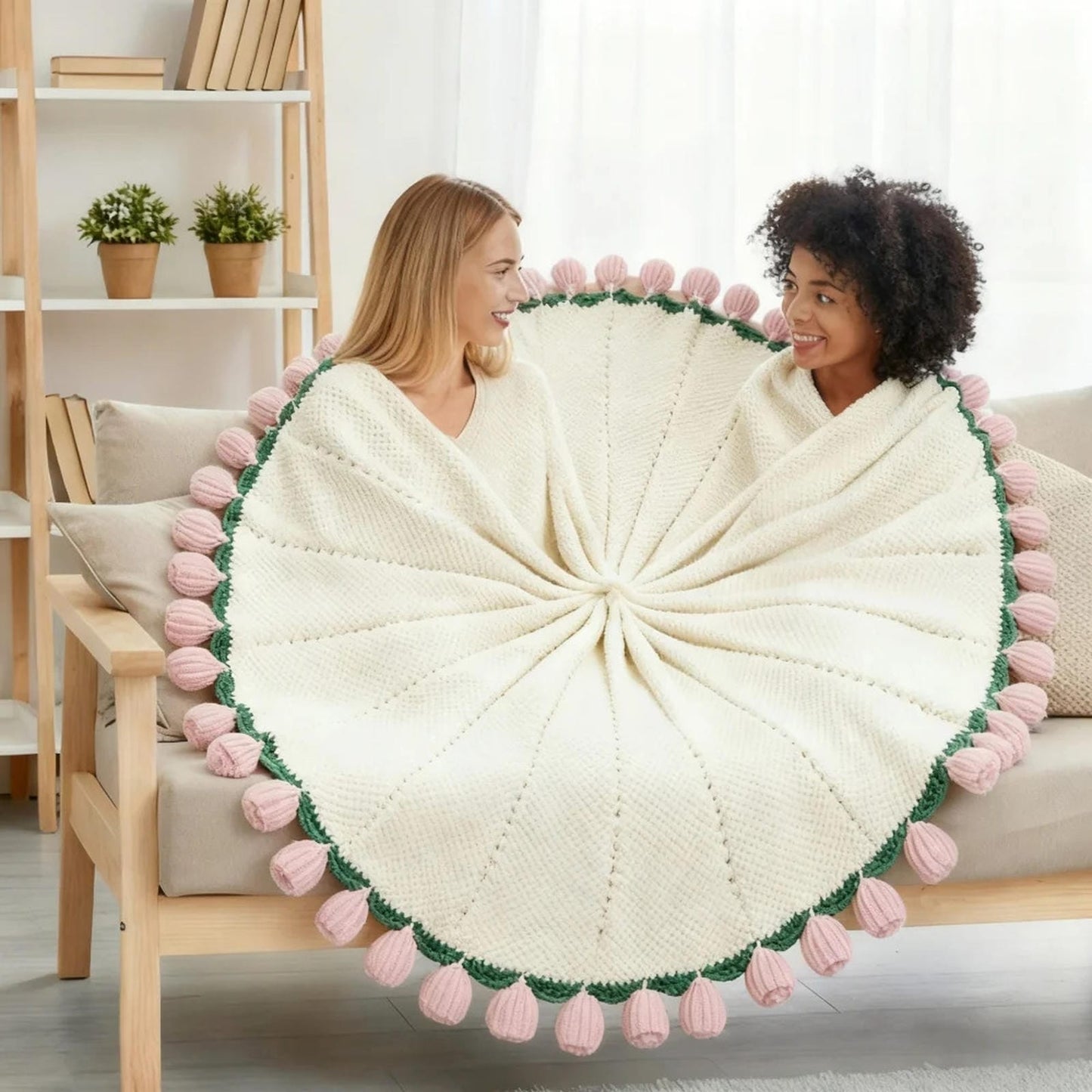 crochet roses blanket bouquet blanket