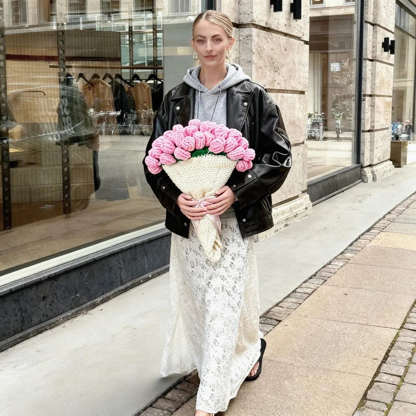 crochet roses blanket bouquet blanket