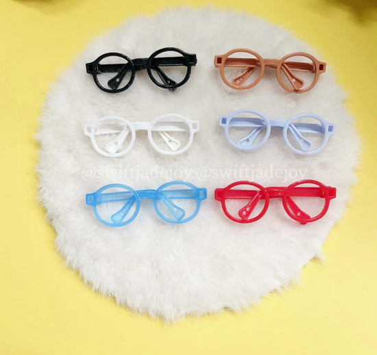 6pair Accessories for labubu doll glasses (excluding lenses)Labubu  Accessories