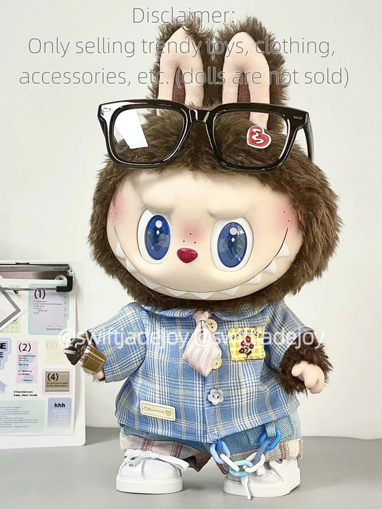 38cm Labubu Doll Clothing and Shirt Set
