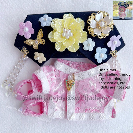 Labubu fashion  a Chinese cheongsam dress-up set