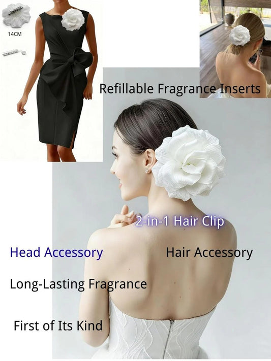 Bridal headpieces aromatherapy hair clips , 2-in-1 wedding hair accessory