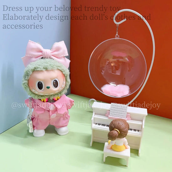 Labubu pink jumpsuit five-piece set  LABUBU Clothes