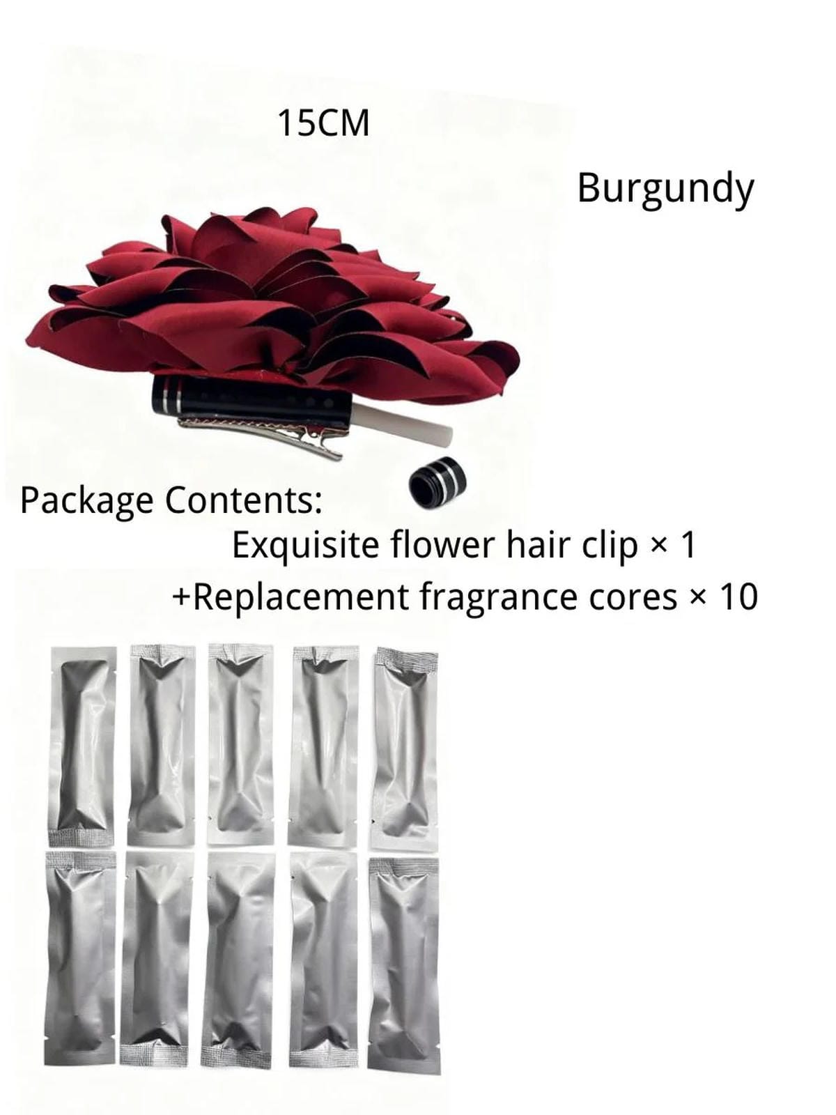 Aromatherapy hairaccessories ,2-in-1 scented hair hlip for hair & clothing,original design, interchangeable scents