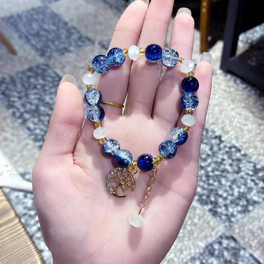 Crystal Agate Lucky Bracelet Stone Beads String